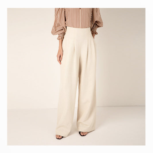 Nellie Trouser - Ecru