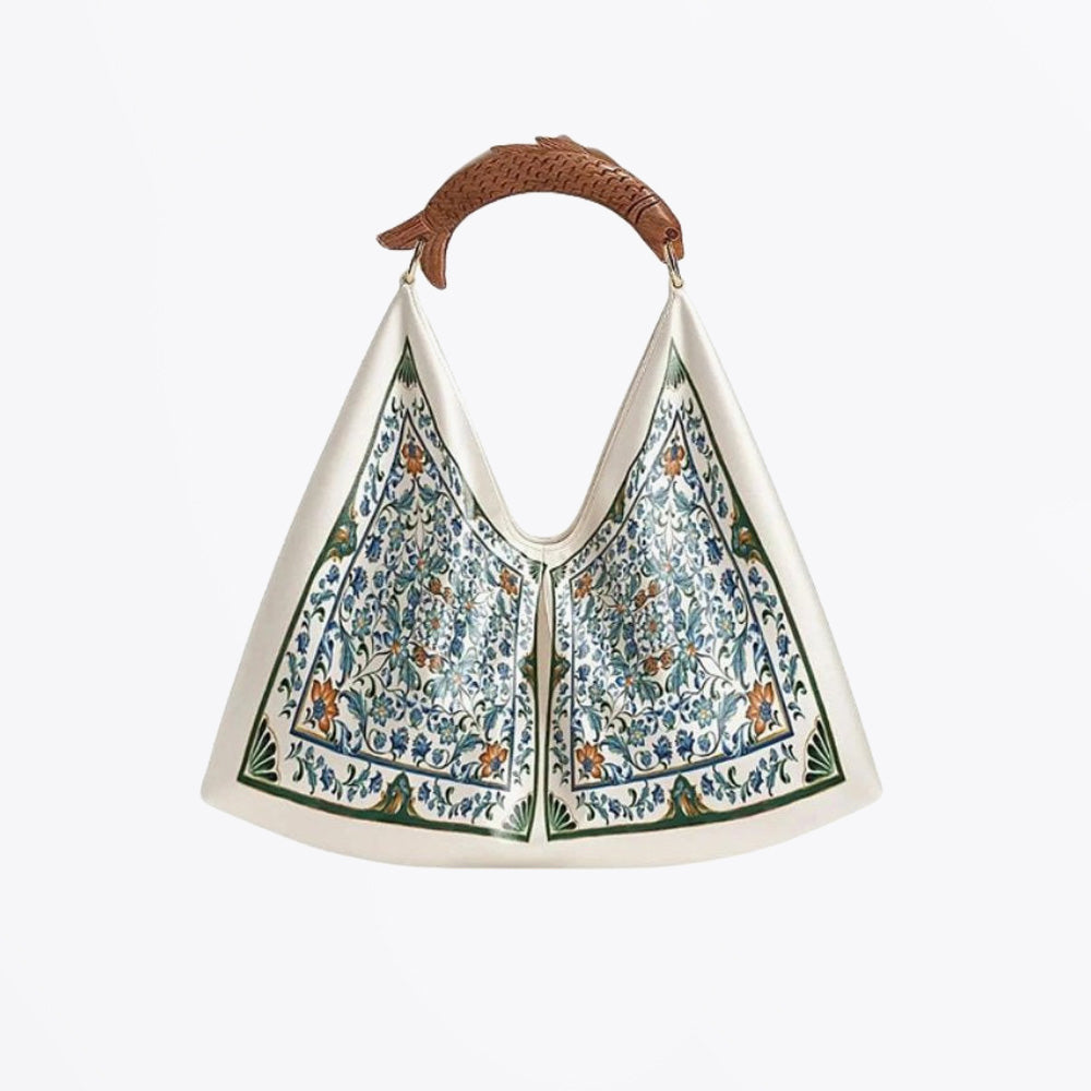 Farm Flora Tile Bag Stain Scarf Mini Bag