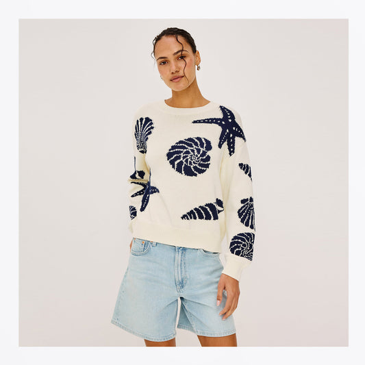 Zoey Sweater - Seashells