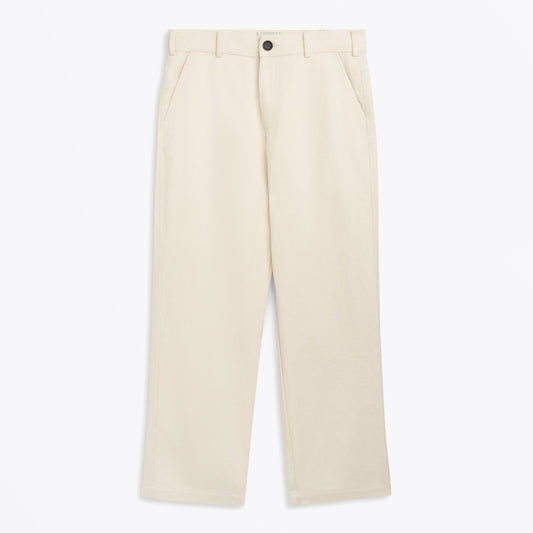 Straight Leg Utility Trousers Marin Twill - Ecru