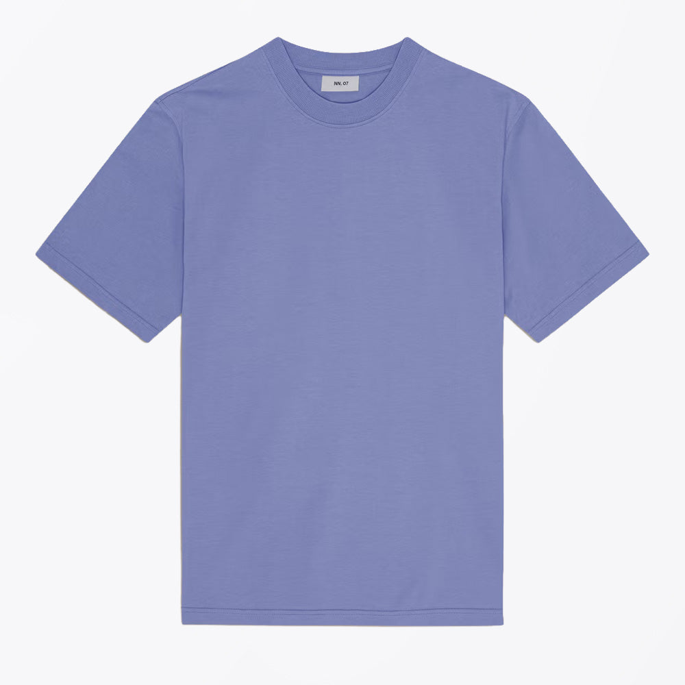 NN07 Adam T-Shirt - Stone - Blue