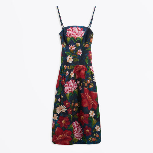 Wild Flower Dress - Navy Wildflower