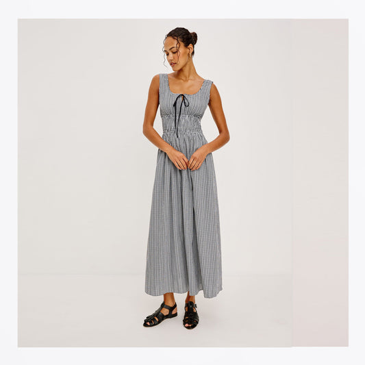 Jordie Dress - Black Gingham