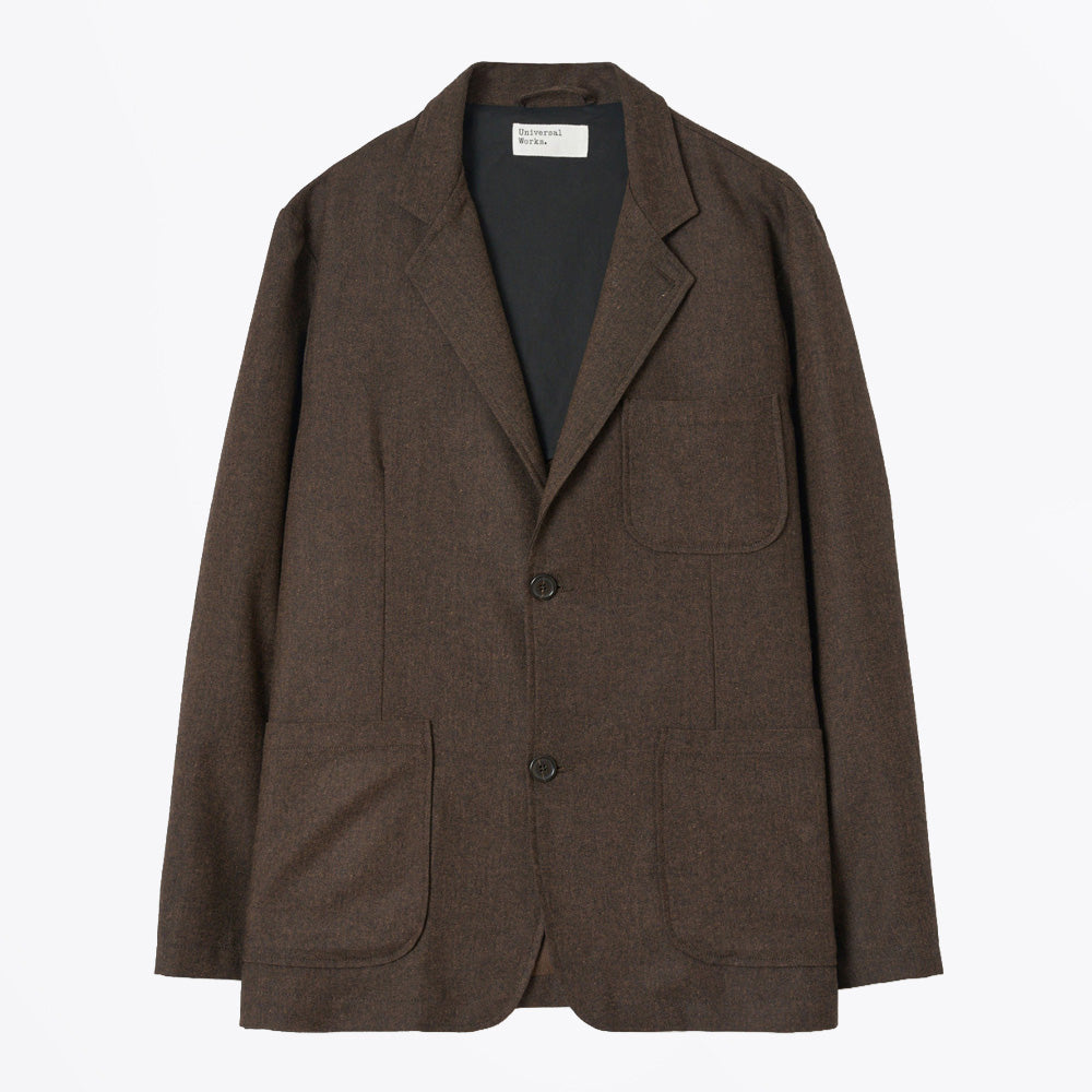 Universal Recycled IT Tweed Two Button Jacket - Brown