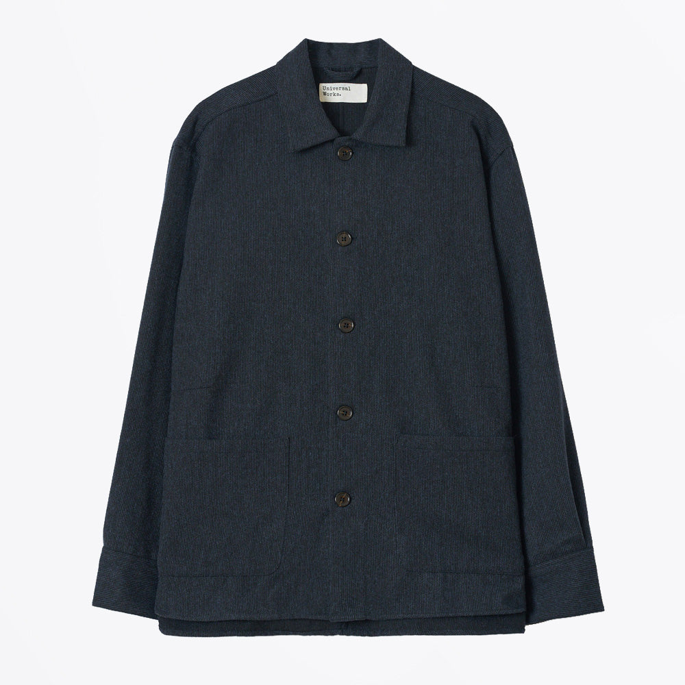 Universal Airline Flannel Travail Overshirt - Navy