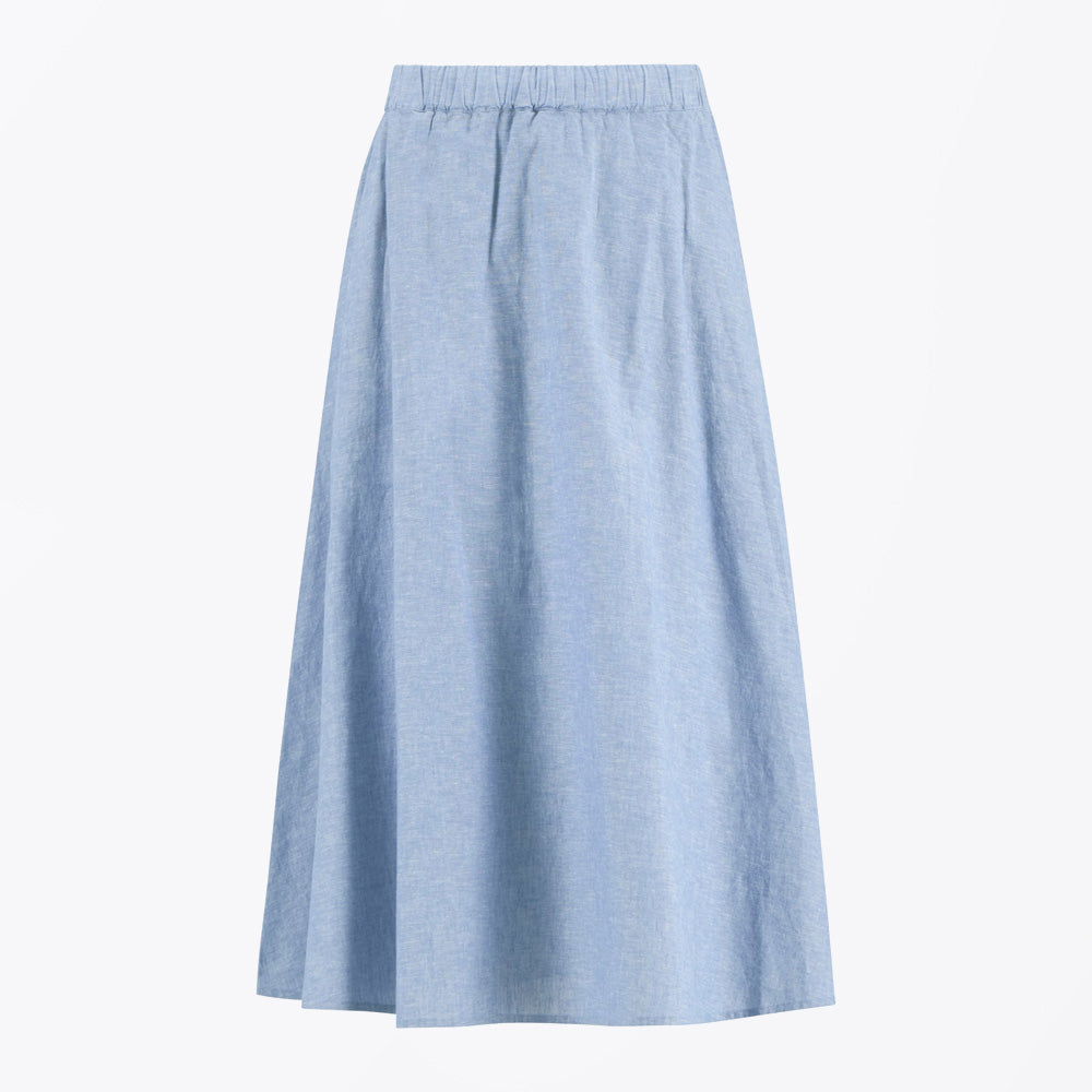 Barbour Sutton Midi Skirt - Light Chambray