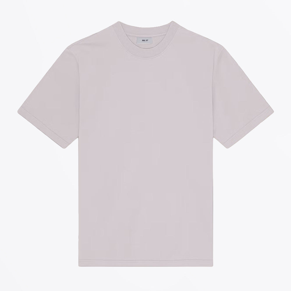 NN07 Adam Casual Pima Cotton T-Shirt - Moon Dust