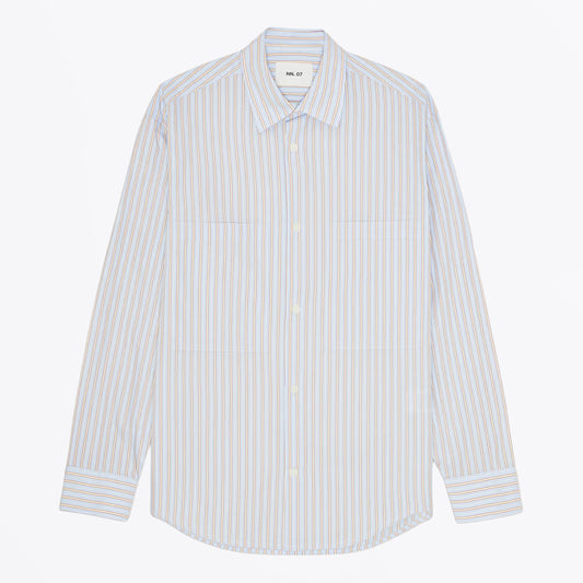 Freddy PKT Smooth Cotton Shirt - Multi Stripe