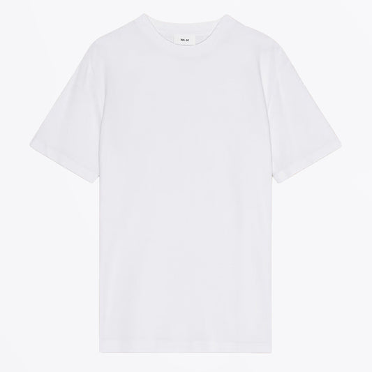 Clive Waffle Knit Tee - White