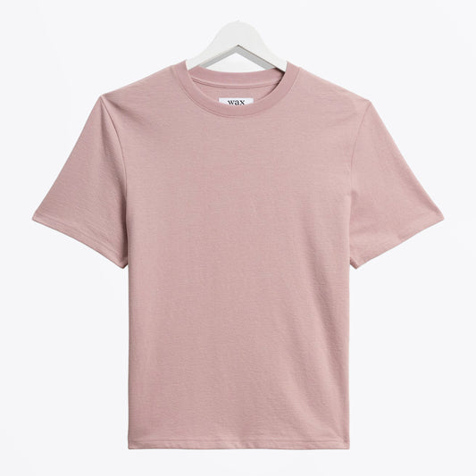 Dean Textured Organic Cotton T-Shirt - Dusky Pink