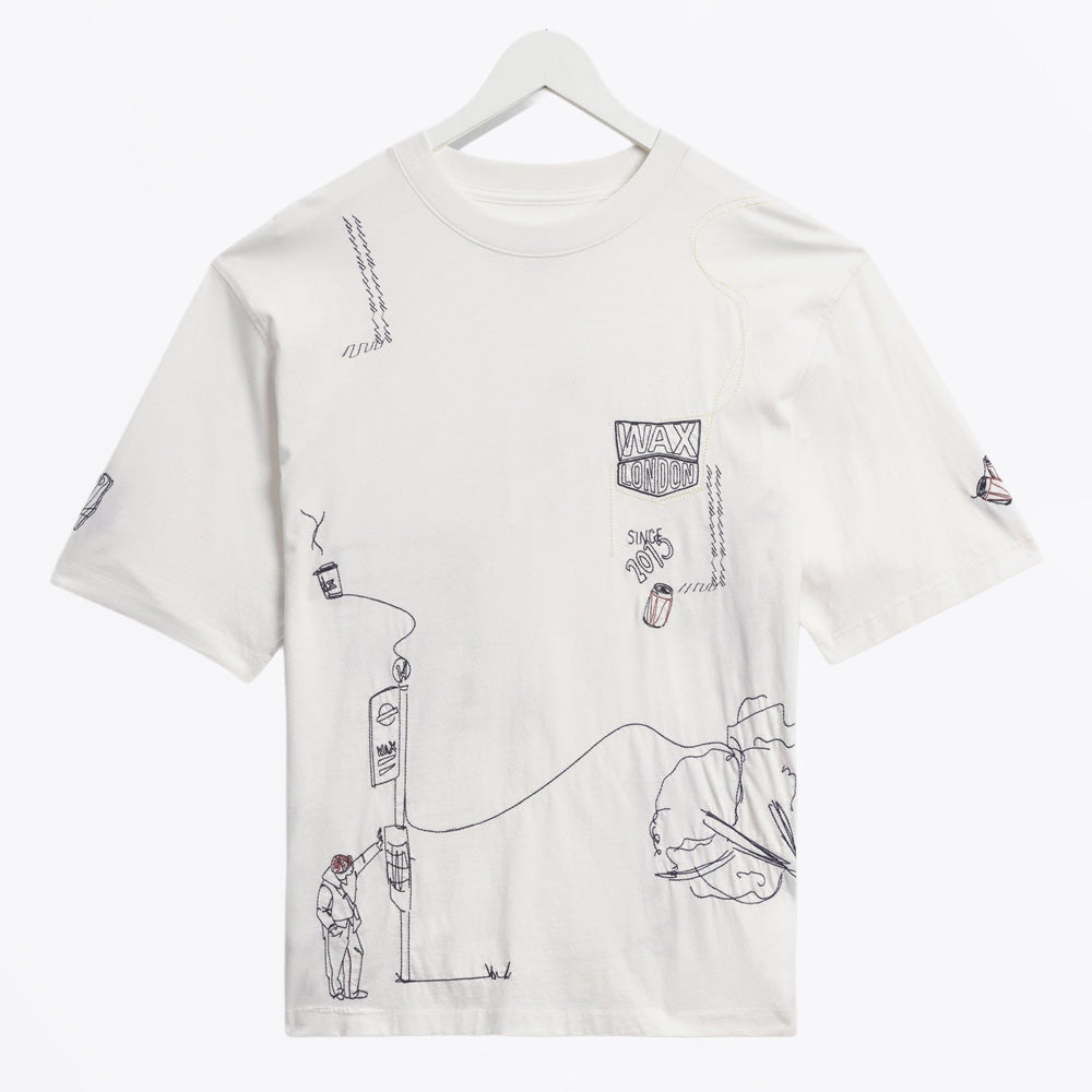 Milton Organic Cotton London Graphic T-Shirt - Off White