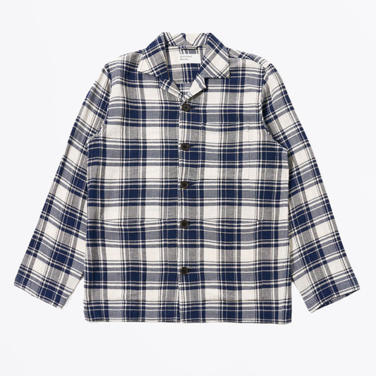 Texture Plaid Cancun Jacket - Navy