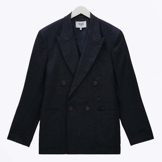 Vigo Linen Blazer - Navy