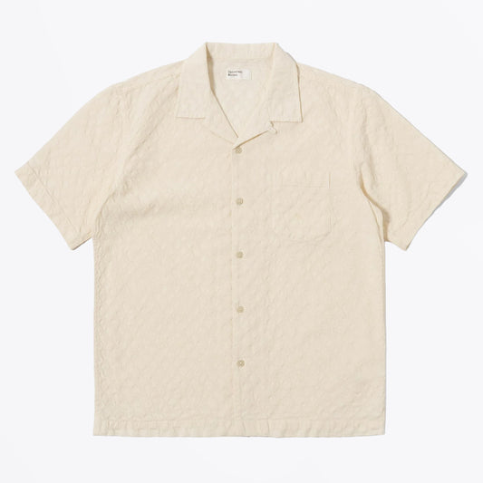 Dot Waffle Road Shirt - Ecru