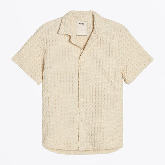 Cuba Waffle Shirt - Ecru