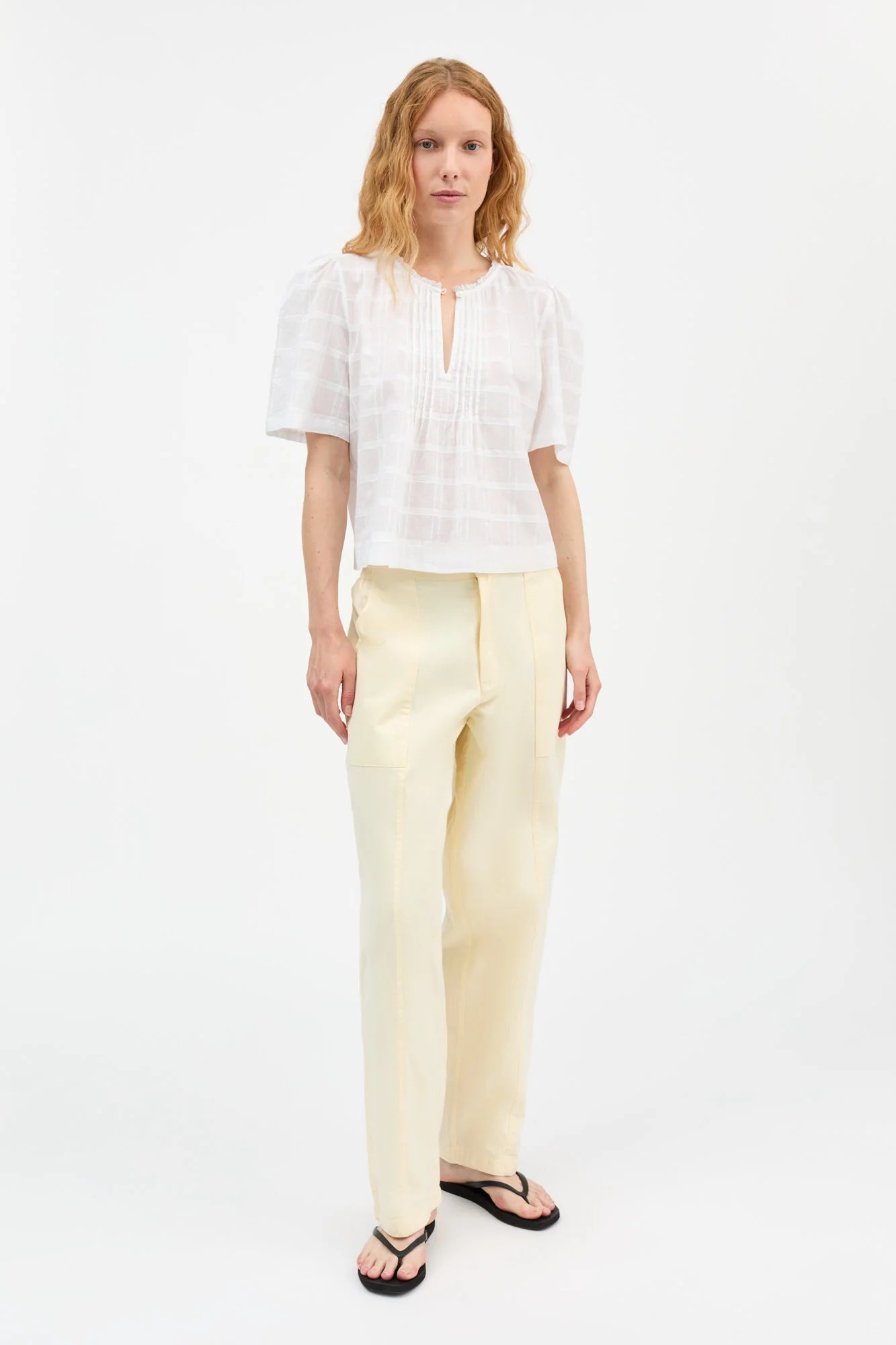 Fiore Blouse - Optic White