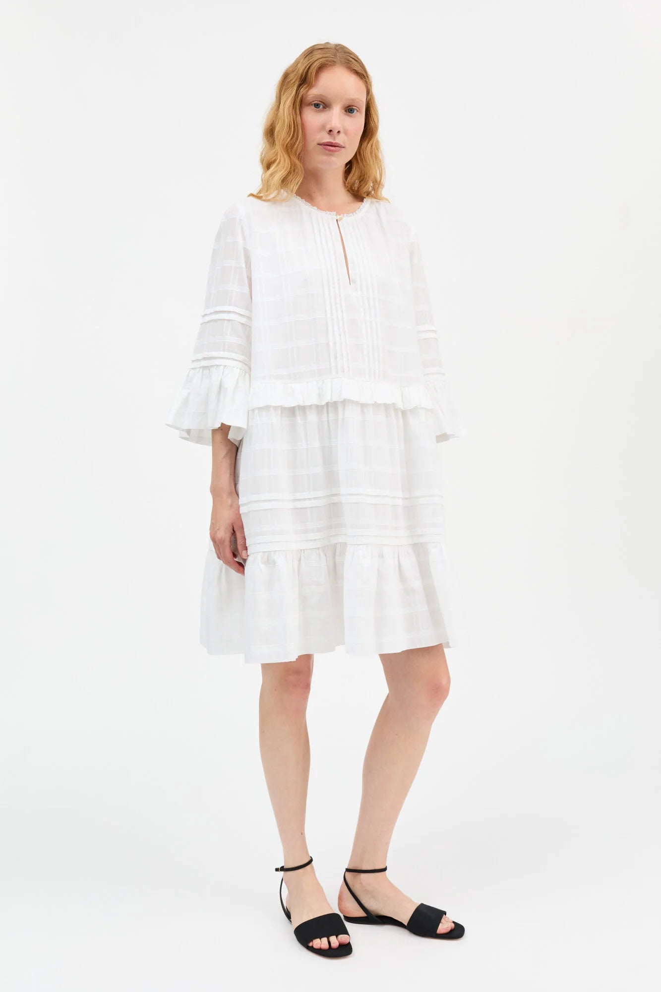 Fiore Dress - Optic White