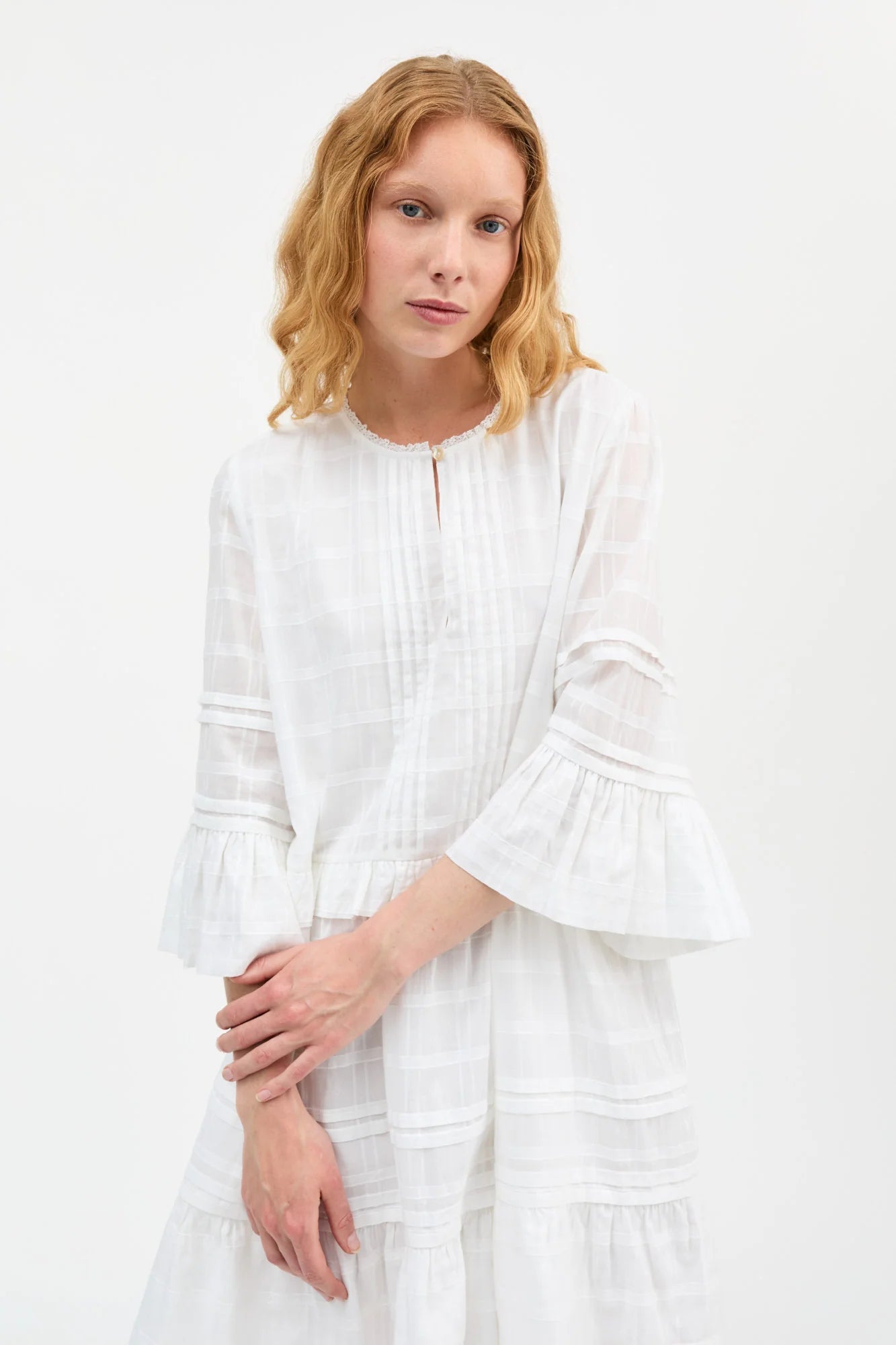 Fiore Dress - Optic White