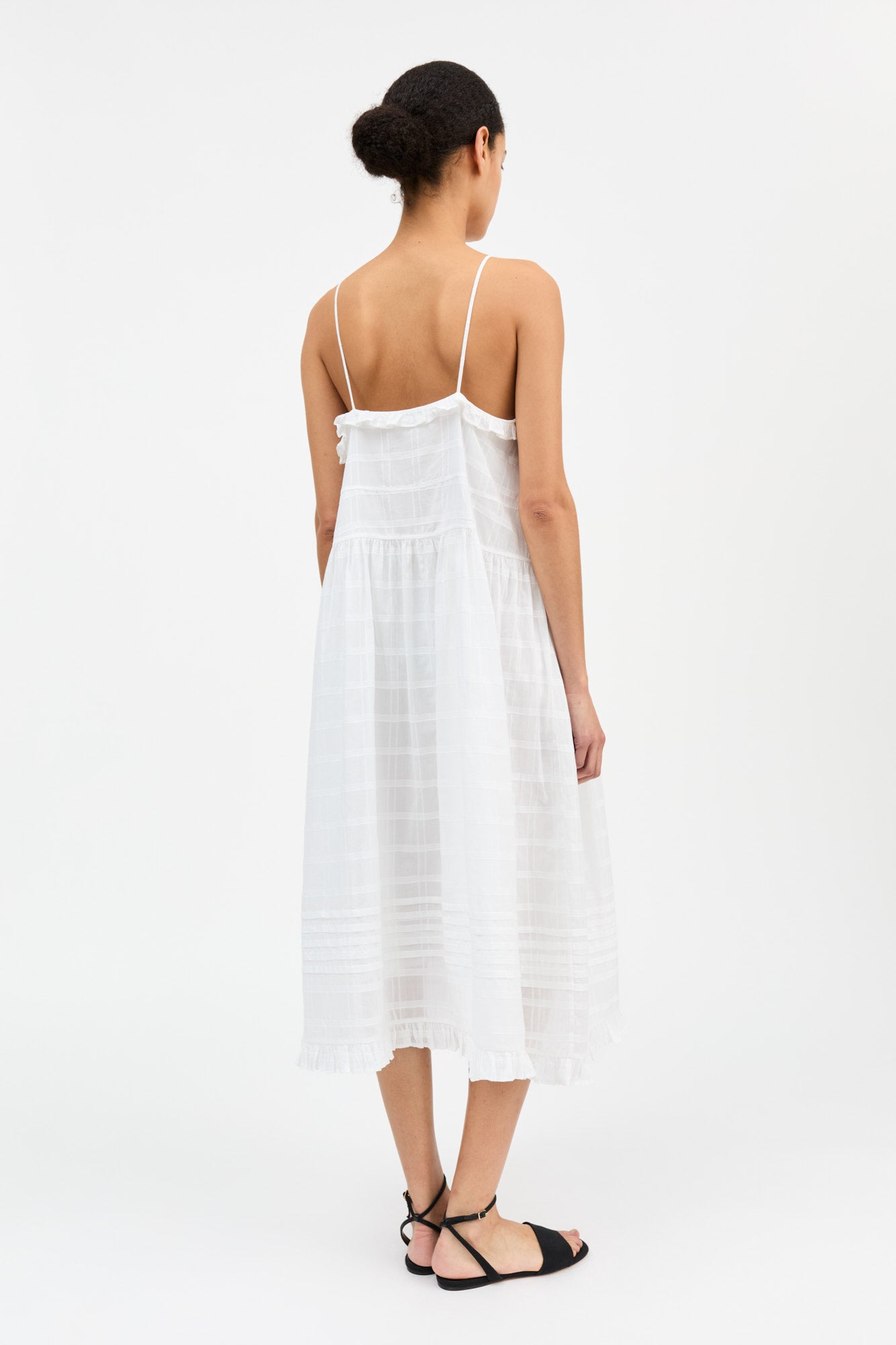 Fiore Strap Dress - Optic White