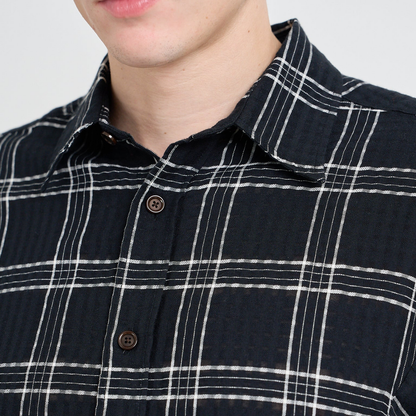 Garrison Long Sleeve Shirt Connell - Black