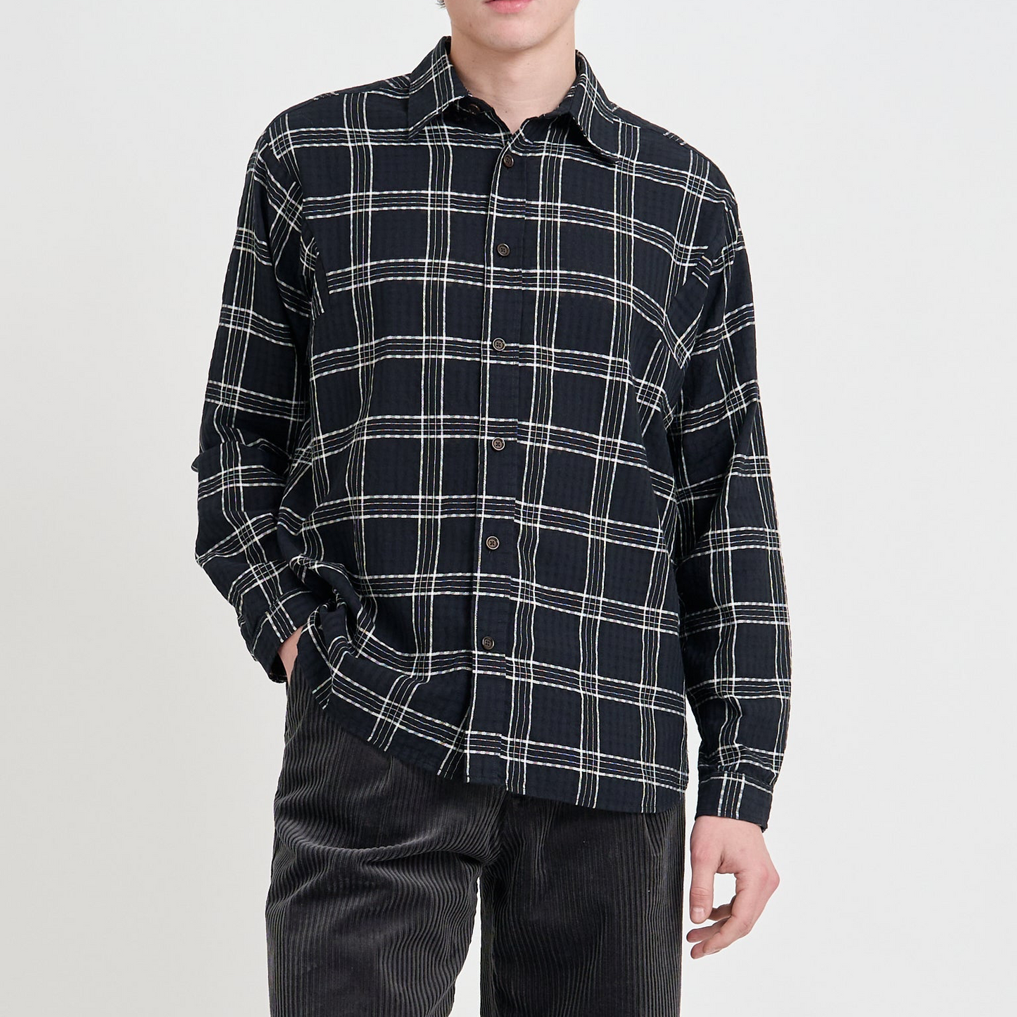 Garrison Long Sleeve Shirt Connell - Black