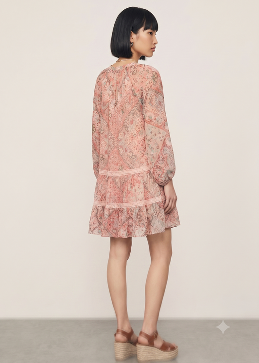 Miyah Dress - Cara Bandana Orange