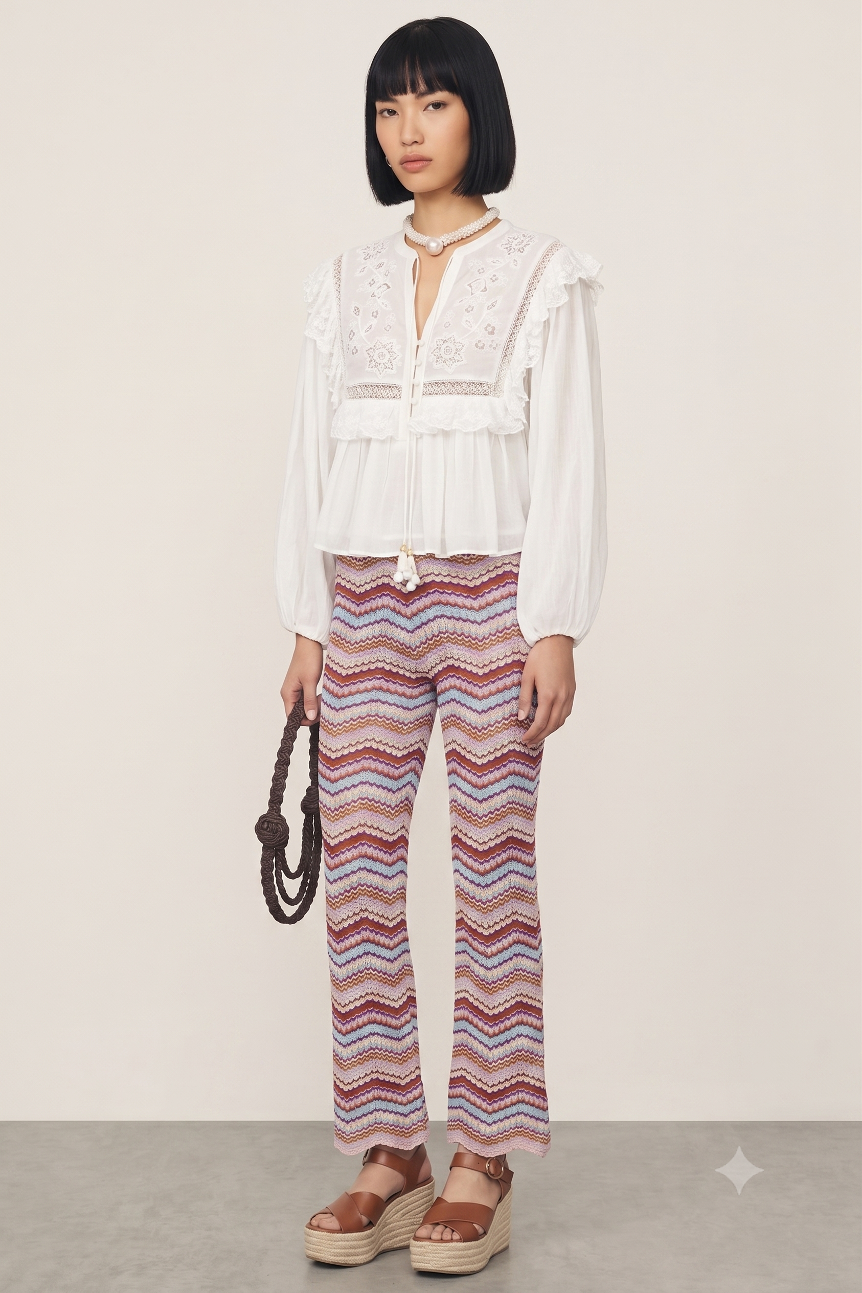 Rixo Diann Top - Lilly Embroidery Ivory