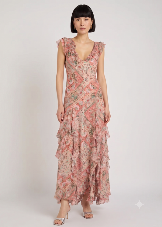 Ambika Dress - Cara Bandana Orange
