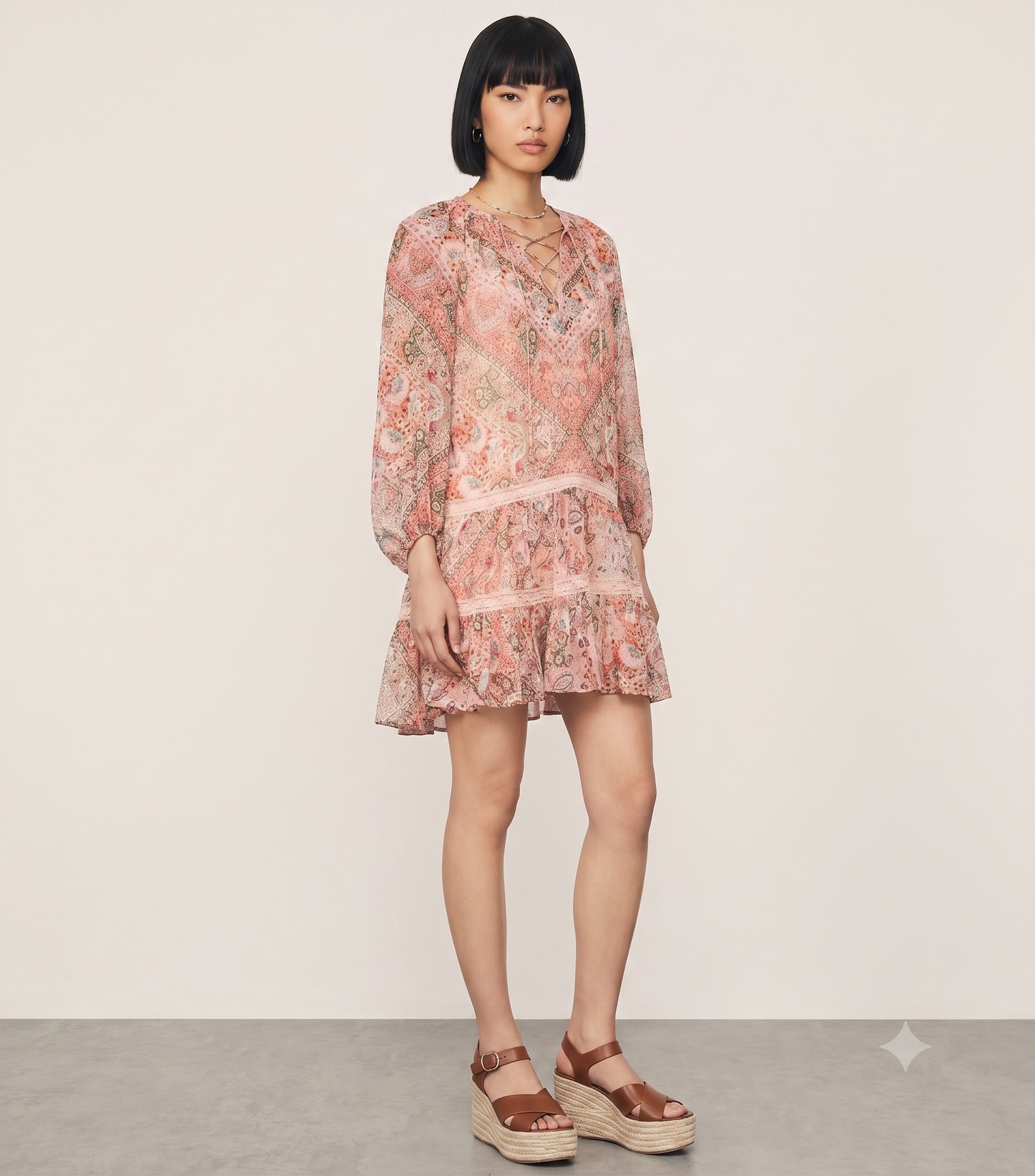 Miyah Dress - Cara Bandana Orange