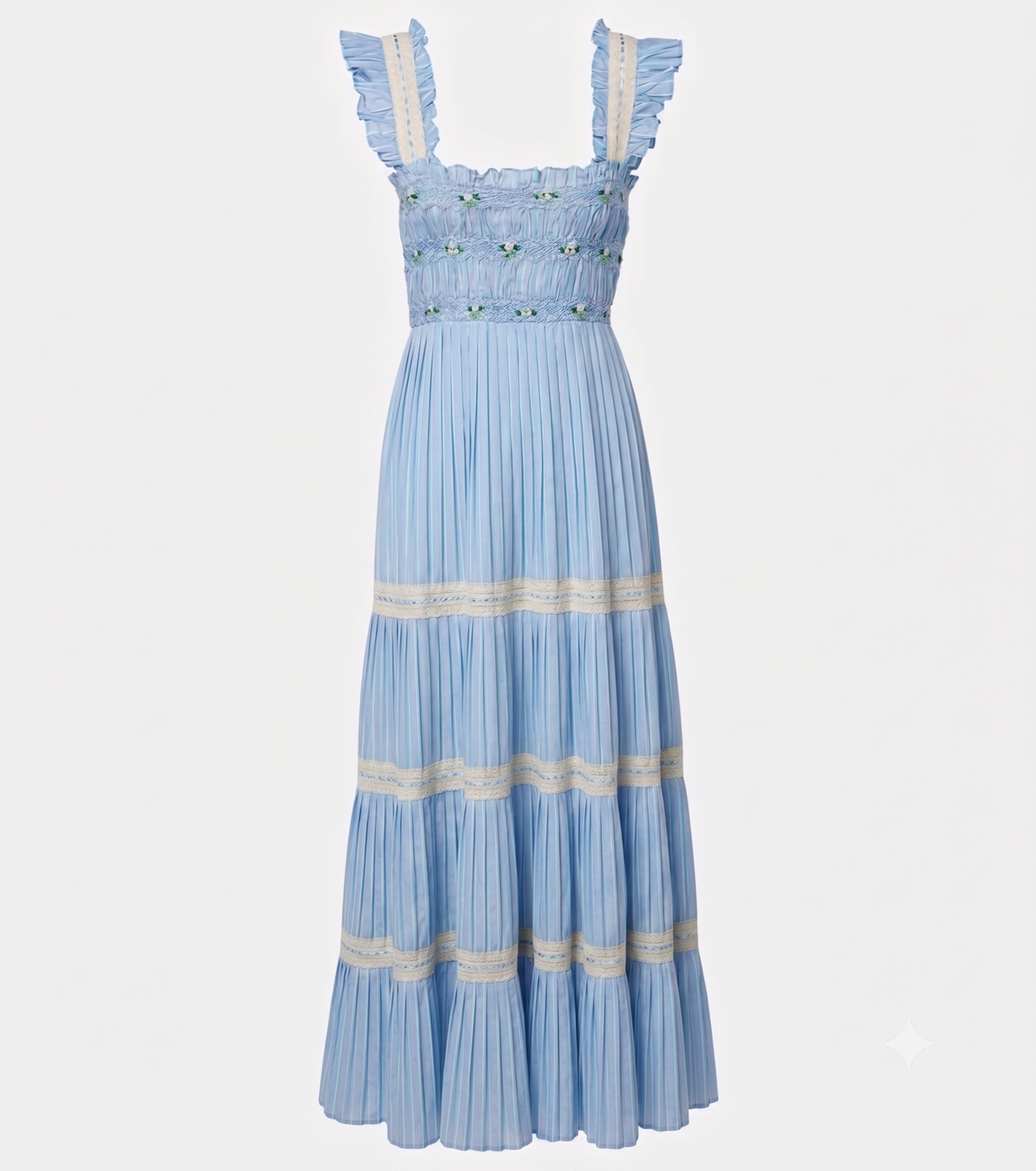 Rixo Aubrie Dress - Ikat Writing Blue