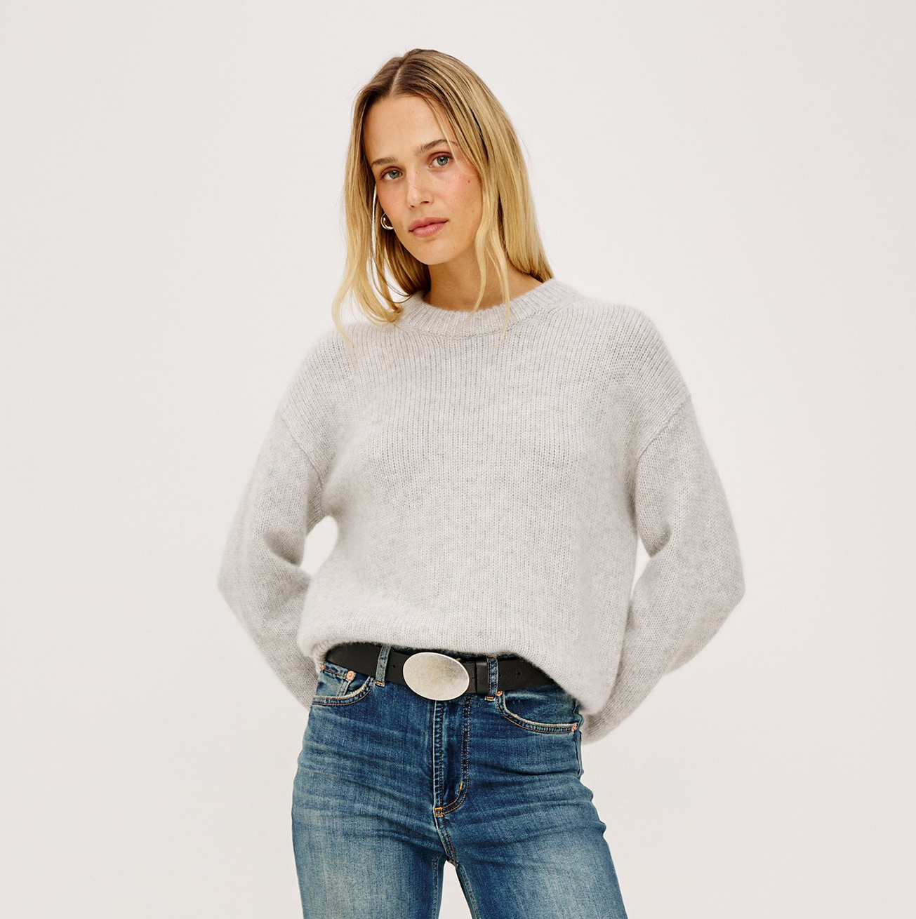 Rails Helly Sweater - Heather Grey