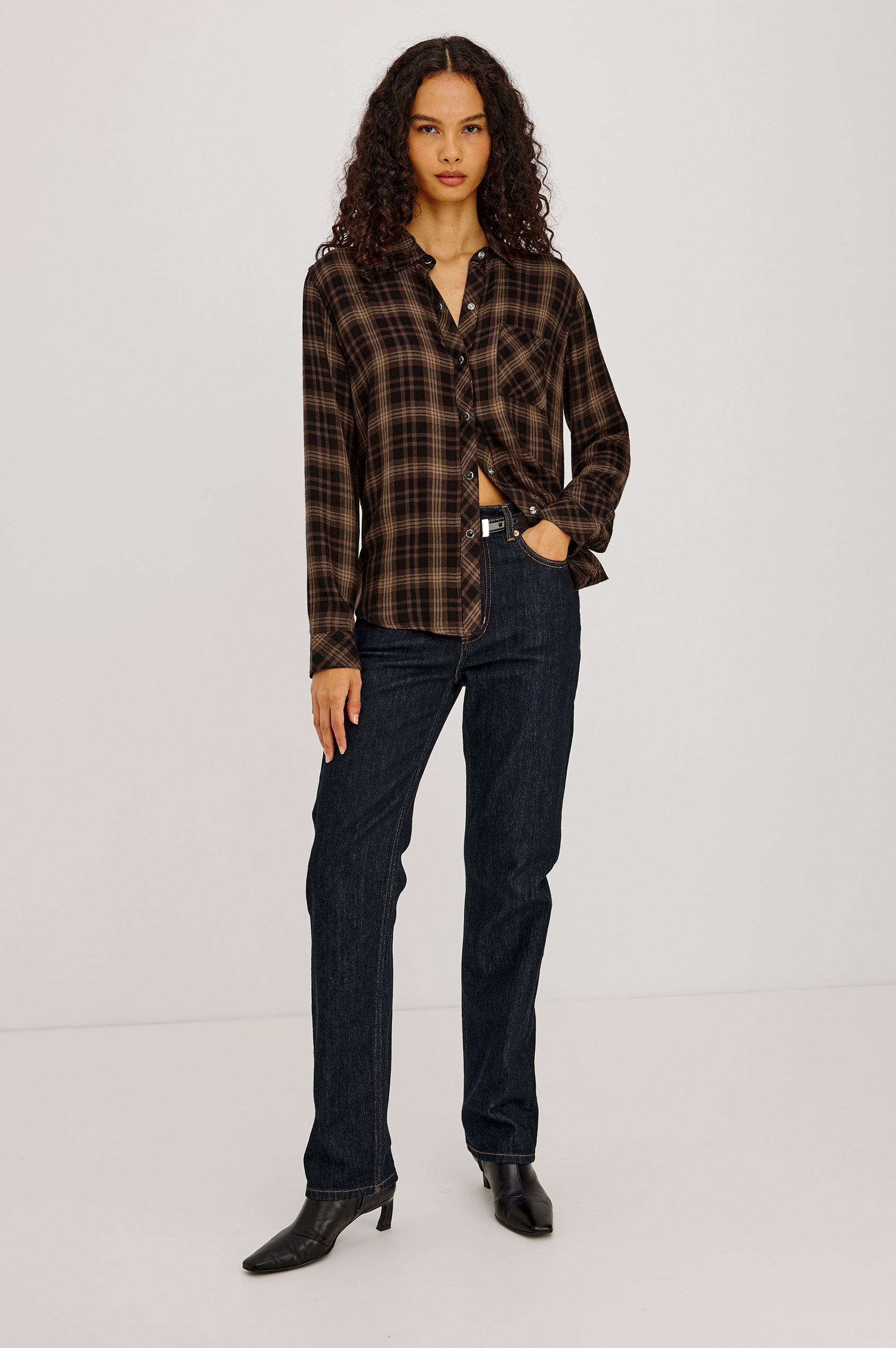 Rails Hunter Shirt - Almond Black