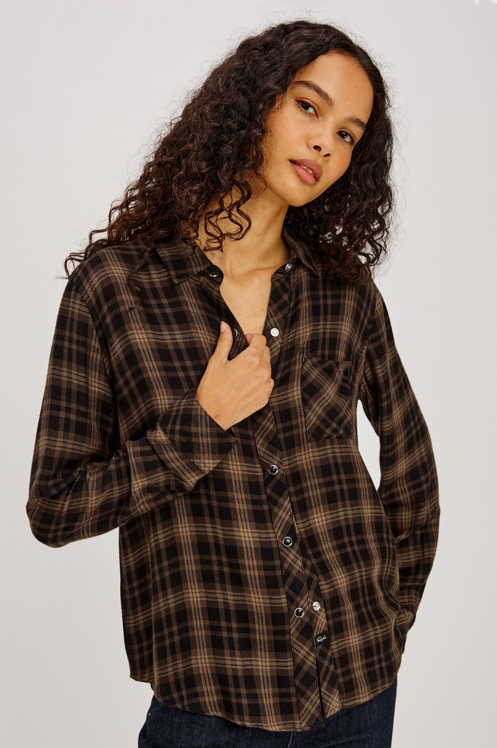 Rails Hunter Shirt - Almond Black