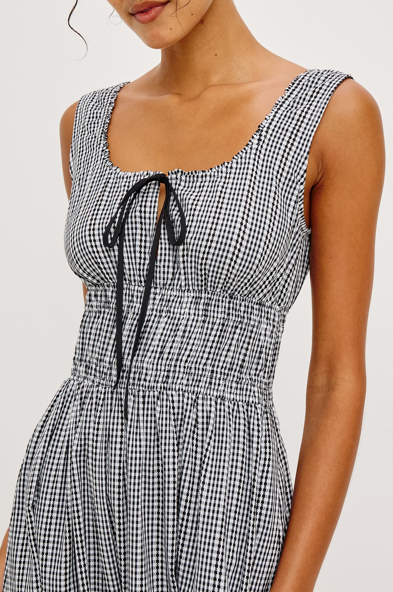 Jordie Dress - Black Gingham