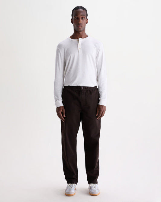 Kurt Trouser Organic Cotton Twill - Dark Brown