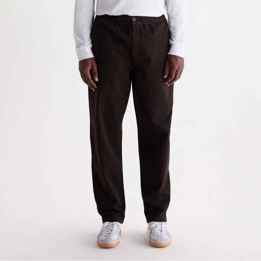 Wax Kurt Trouser Organic Cotton Twill - Dark Brown