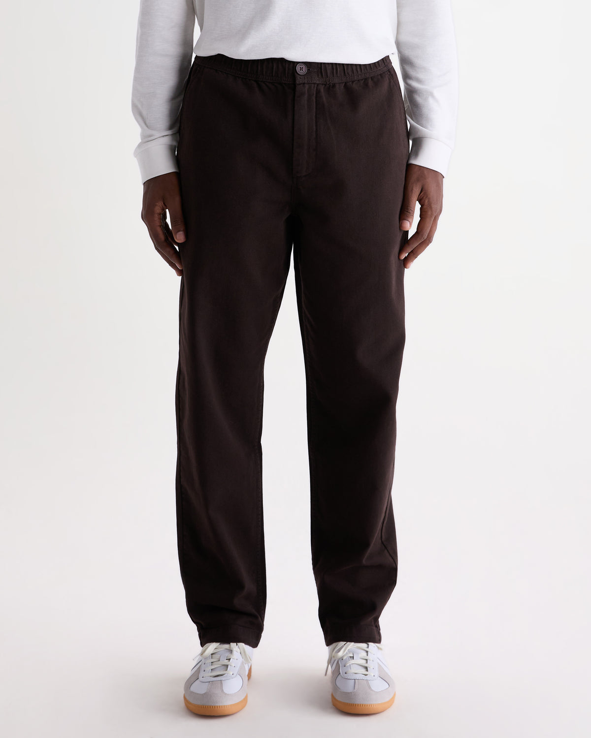 Kurt Trouser Organic Cotton Twill - Dark Brown