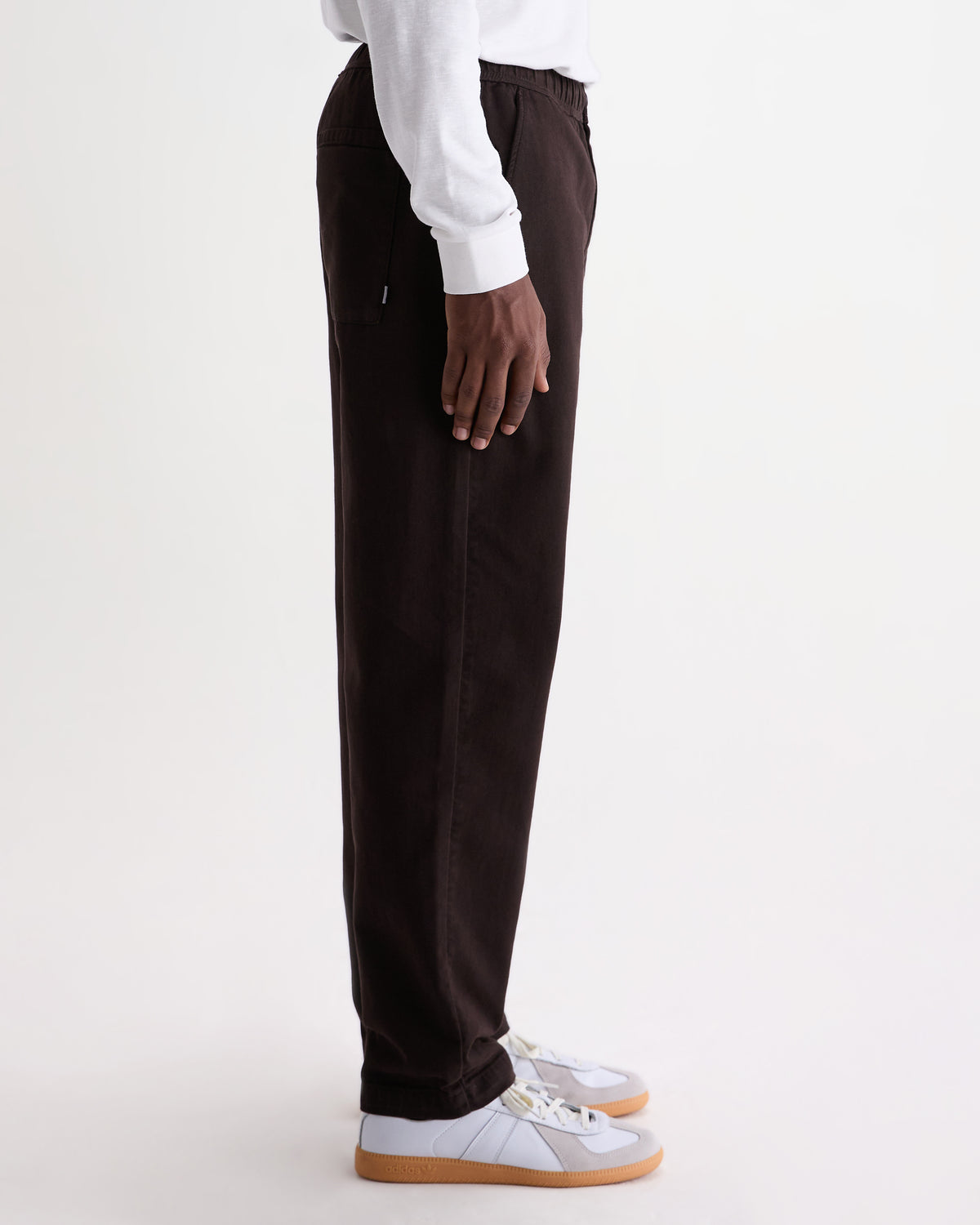 Kurt Trouser Organic Cotton Twill - Dark Brown