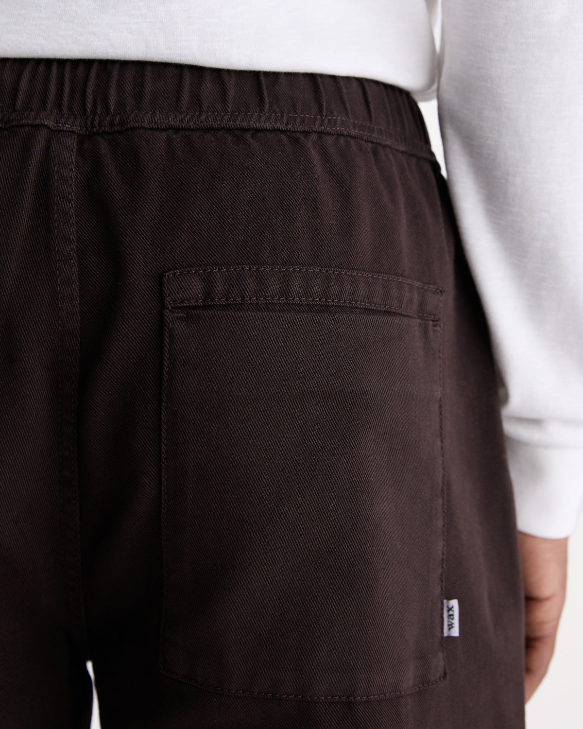 Wax Kurt Trouser Organic Cotton Twill - Dark Brown