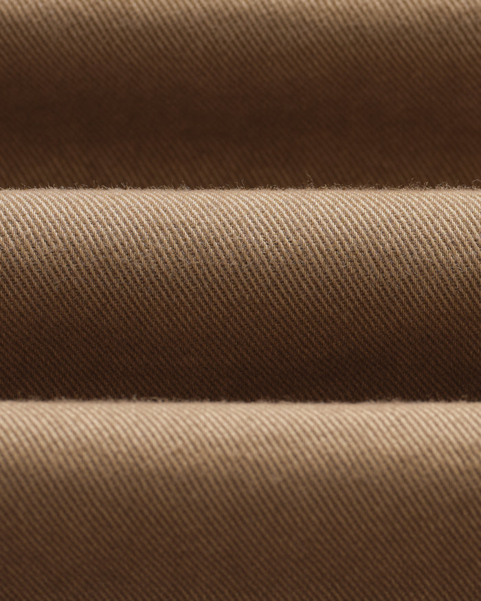 Kurt Trouser Organic Cotton Twill - Dark Tan