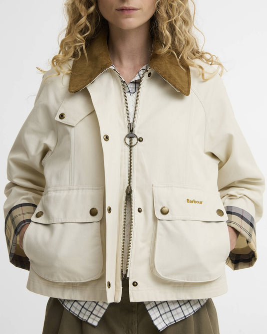 Crop Beadnell Jacket - Light Pearl/Dress/Beige