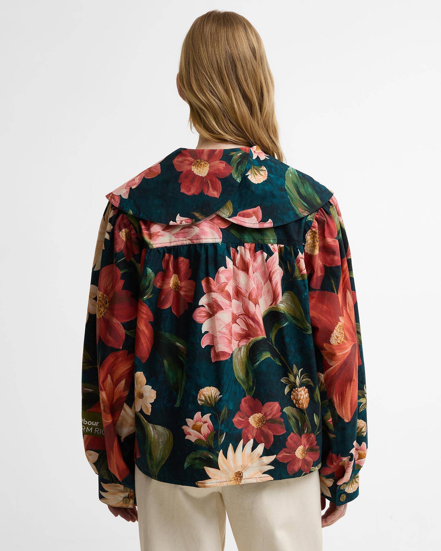 Wild Flower Casual Jacket - Navy Wildflower