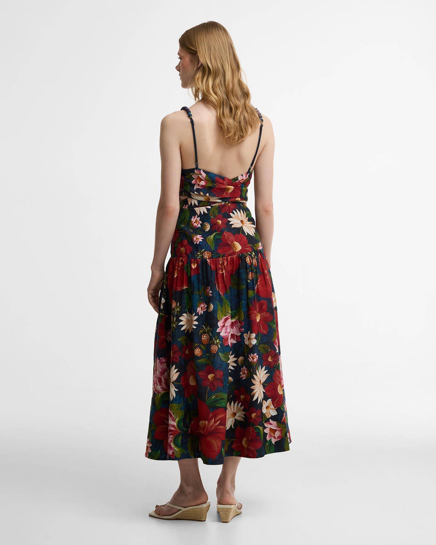 Wild Flower Dress - Navy Wildflower