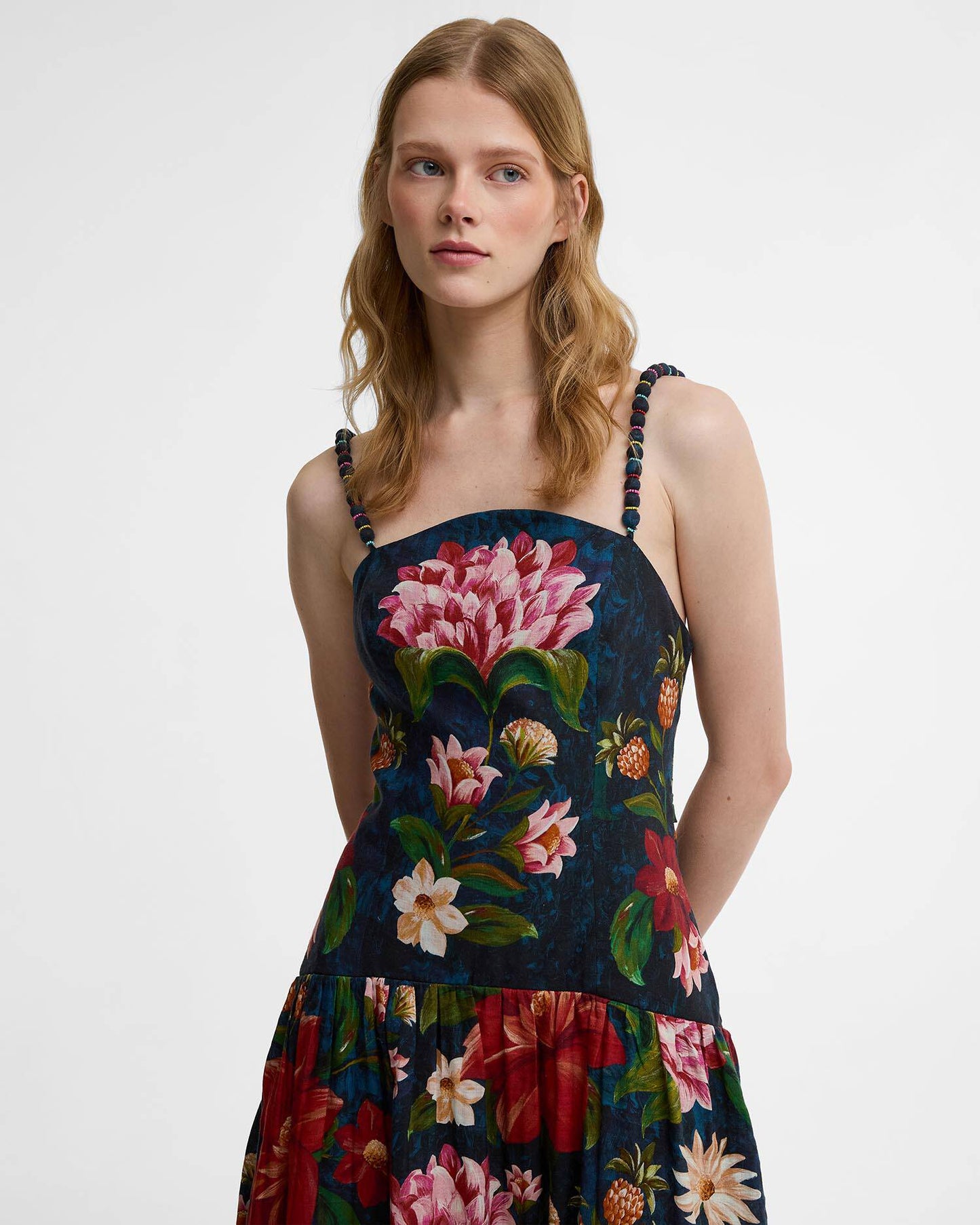 Wild Flower Dress - Navy Wildflower