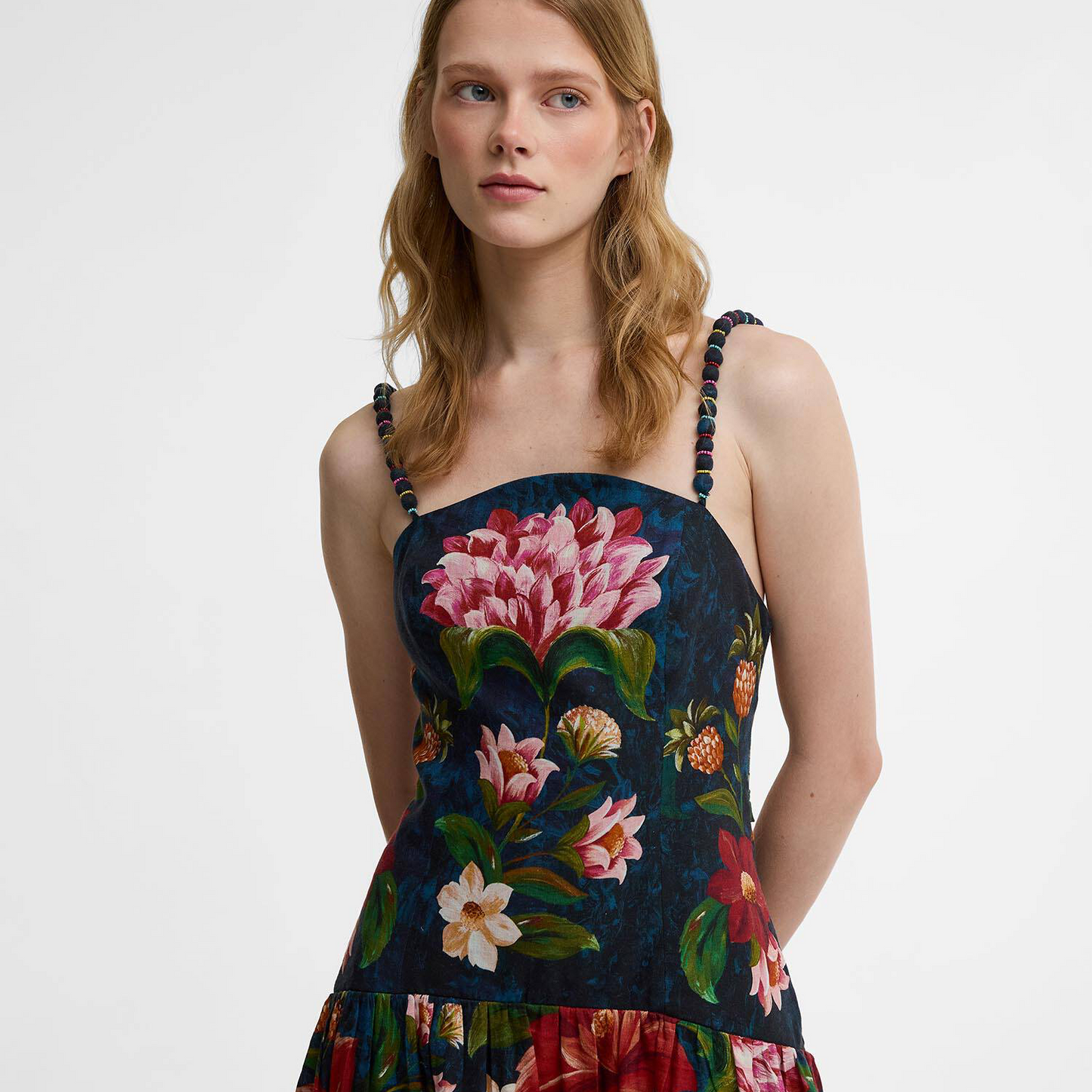 Wild Flower Dress - Navy Wildflower