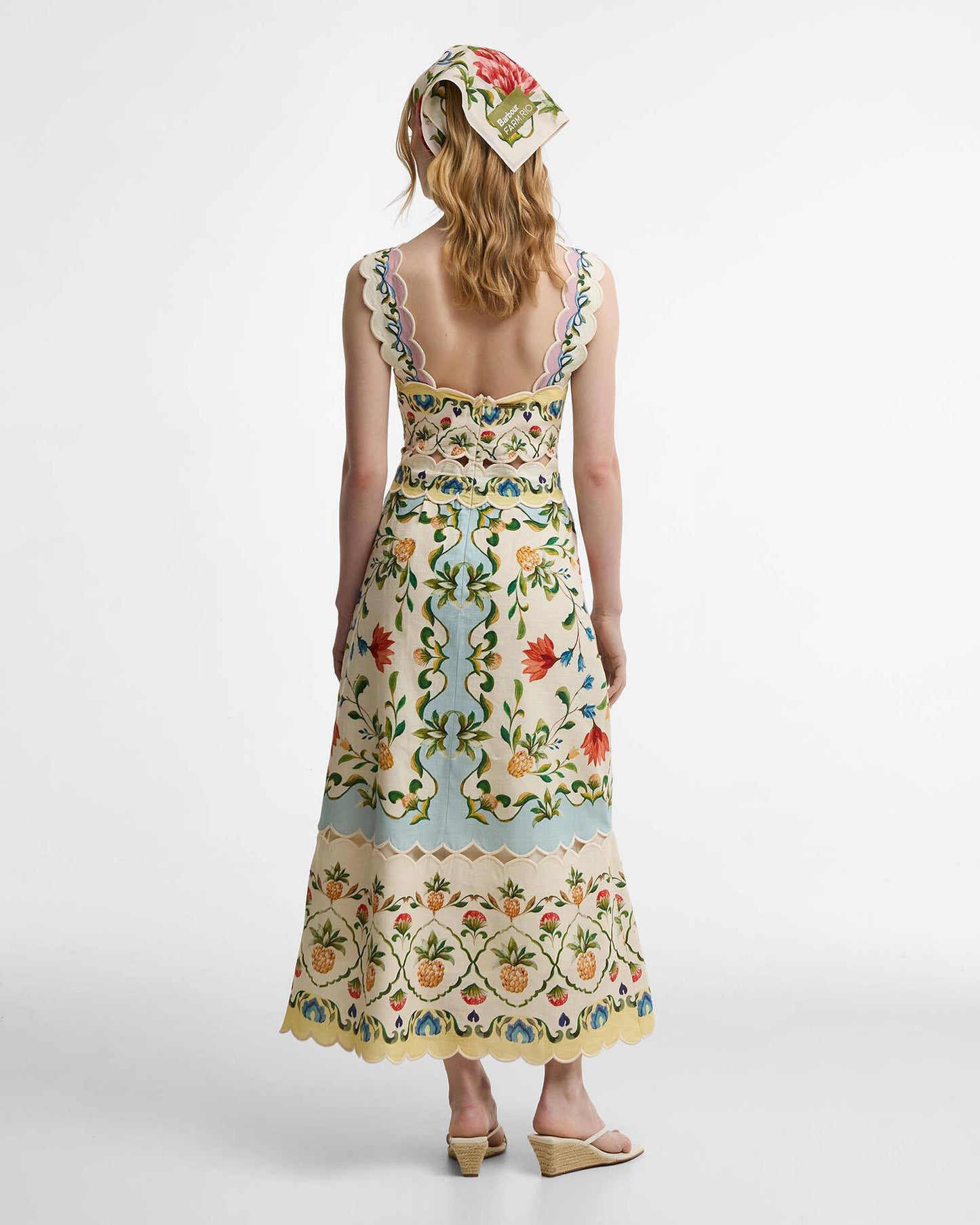 Petal Dress - Cream Spring Petal Flower Print