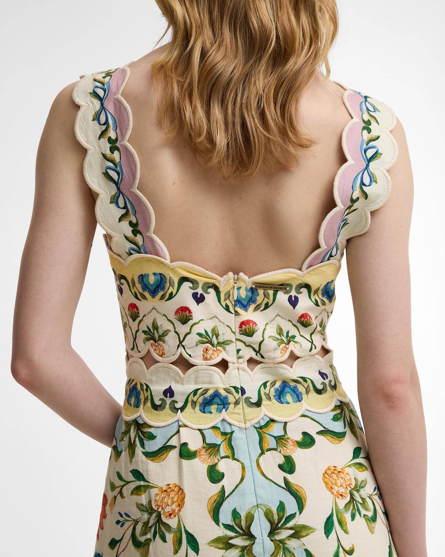 Petal Dress - Cream Spring Petal Flower Print