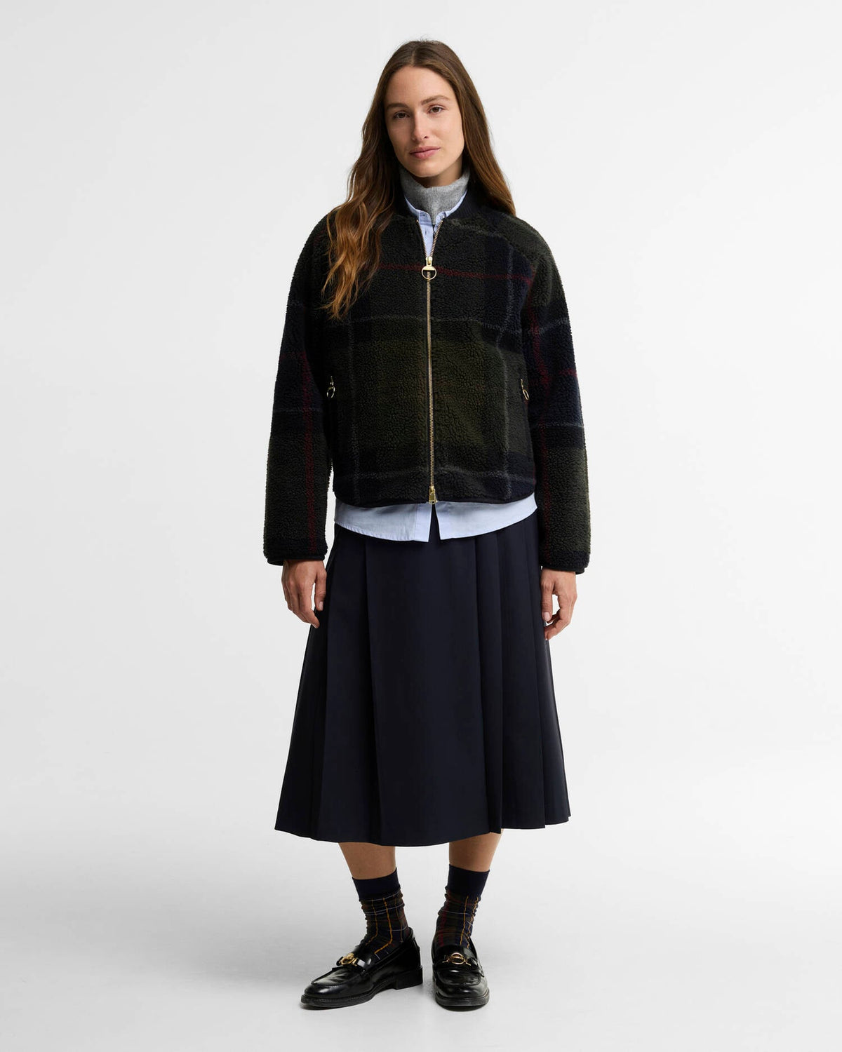 Barbour Kirklees Fleece - Shadow Classic Tartan