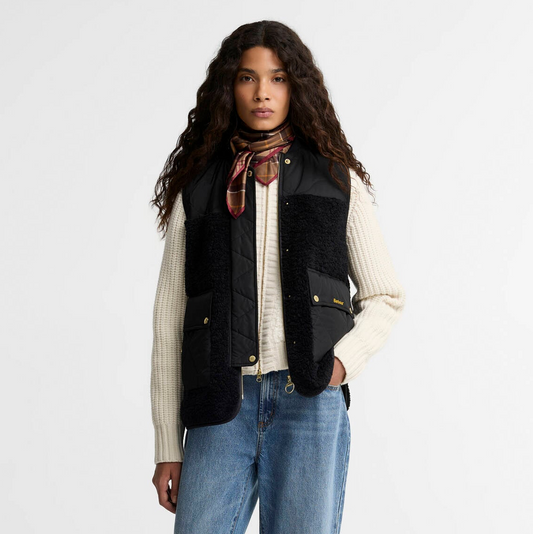 Ampleforth Fleece Gilet - Black