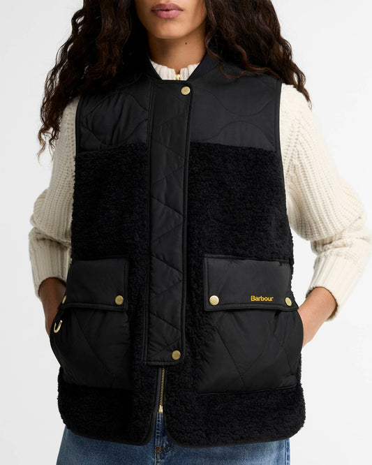 Ampleforth Fleece Gilet - Black